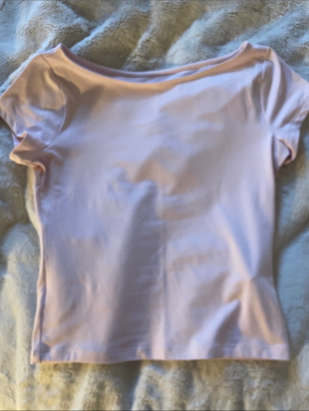 Hollister Light Pink Boatneck Short Sleeve Top